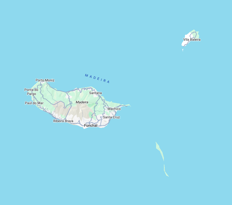 Localização no Porto Santo